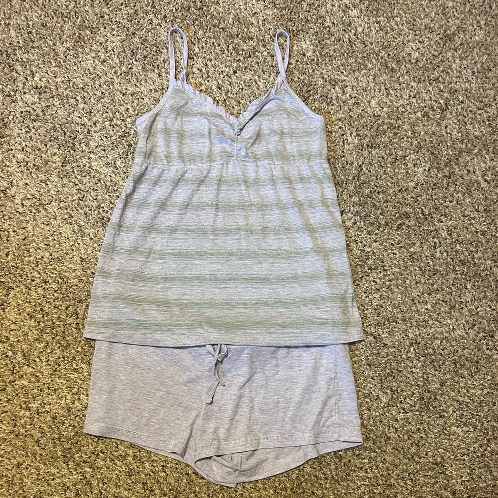 ❤️ Xhilaration Pajama Shorts and Spaghetti Strap Top Set in Gray